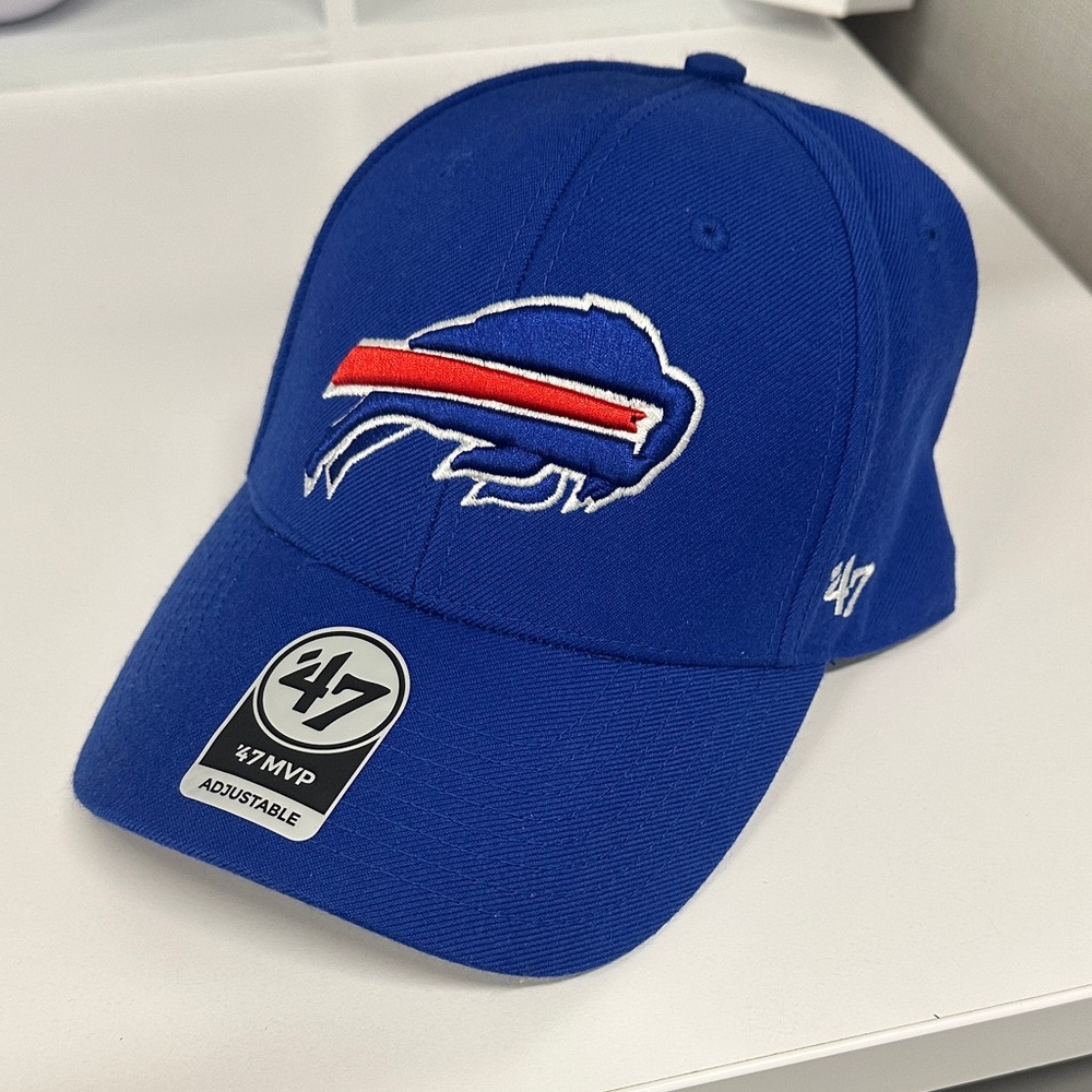 NFL Royal Blue Buffalo Bills 47 MVP Adjustable Hat with Red & White Logo